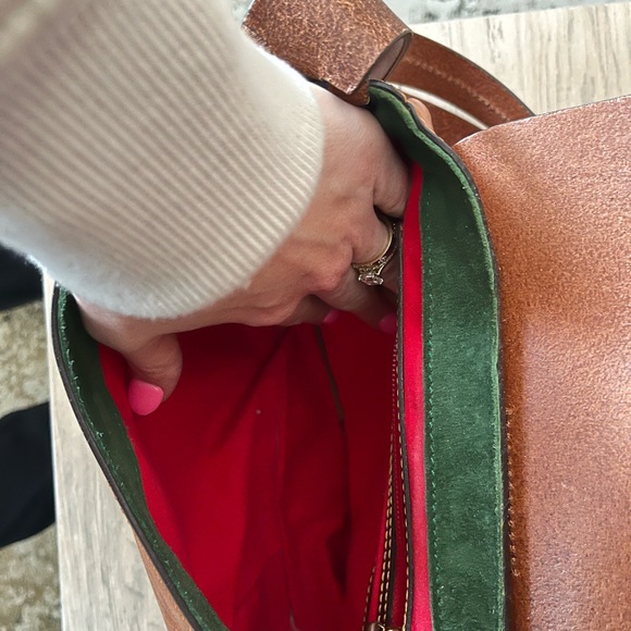 Dooney & Bourke Chestnut Leather shoulder bag - Picture 6 of 10